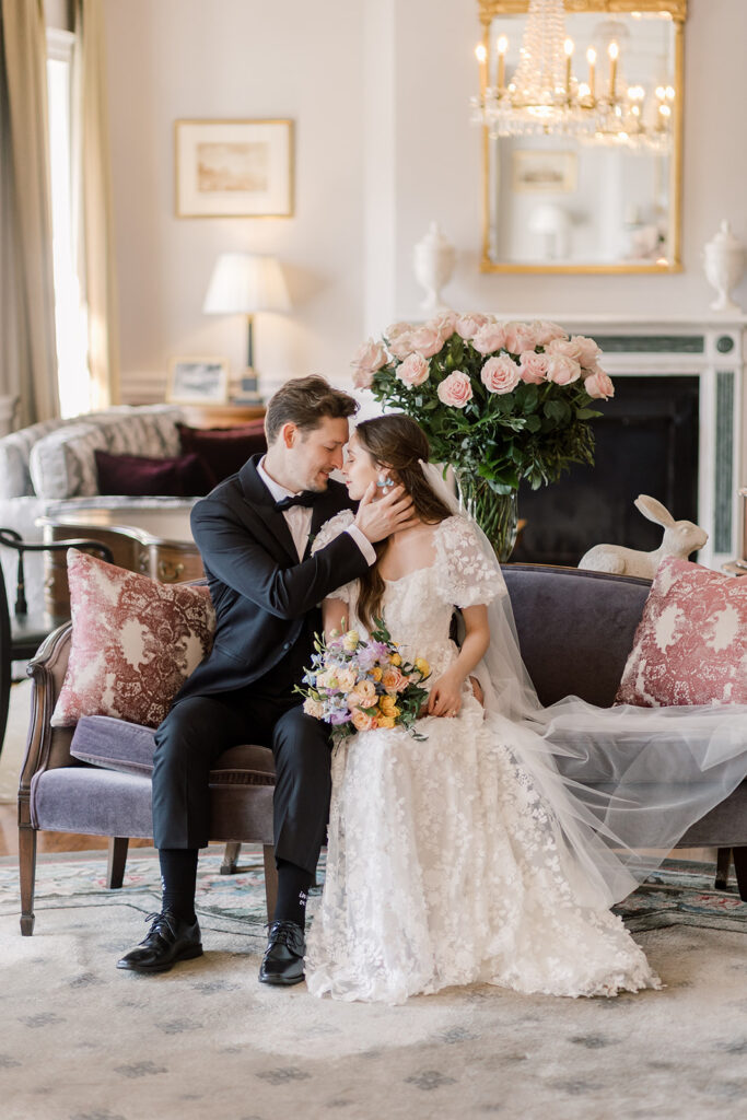Williamsburg Inn wedding portrait